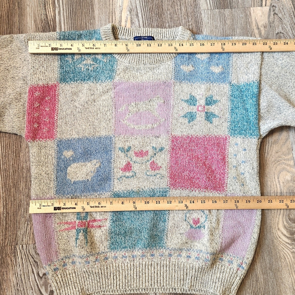 Vintage Woolrich Granny Square Patchwork Wool Ble… - image 12